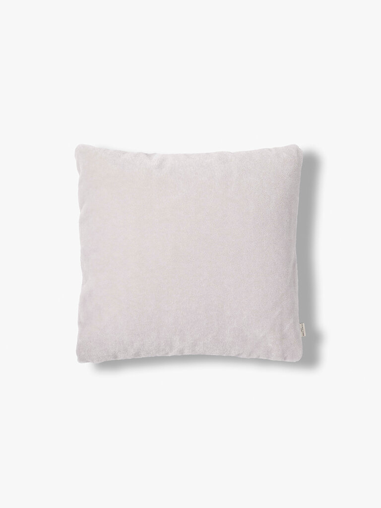 Luxe mohair sierkussenhoes Amy lichtgrijs 50x50 cm