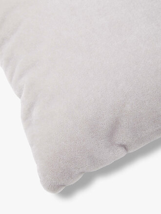 Luxe mohair sierkussen Amy mistgrijs 50x30 cm