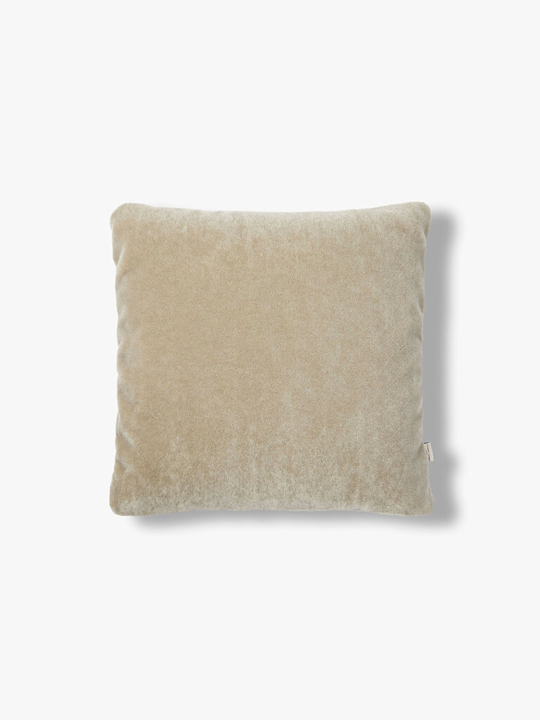 Luxe mohair sierkussenhoes Amy saliegroen 50x50 cm