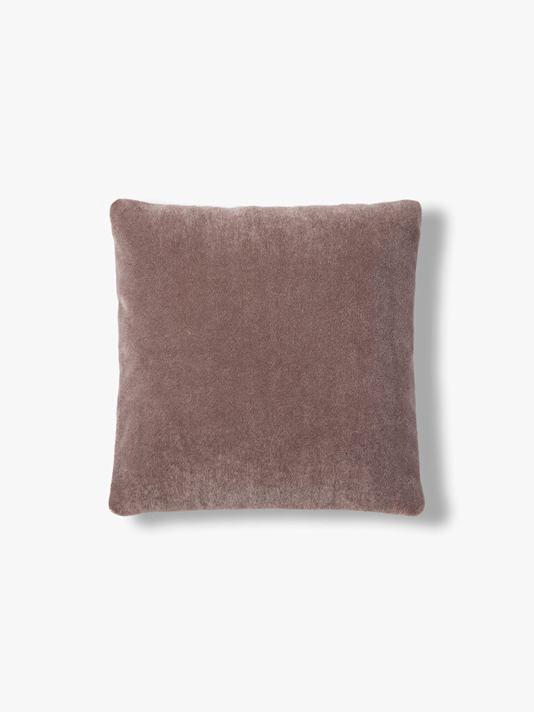Luxurious mohair cushion cover Amy aubergine 50x50 cm