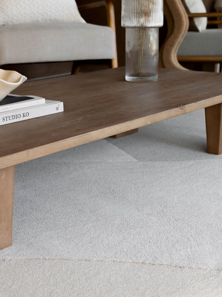 100% wool rug Rose 200x290 cm tone-on-tone