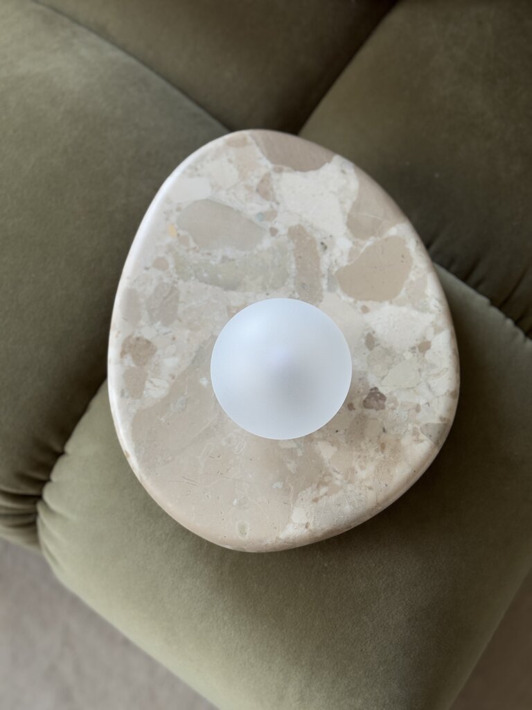 Exclusieve handgemaakte Kunis Brescia marmeren lamp Nina