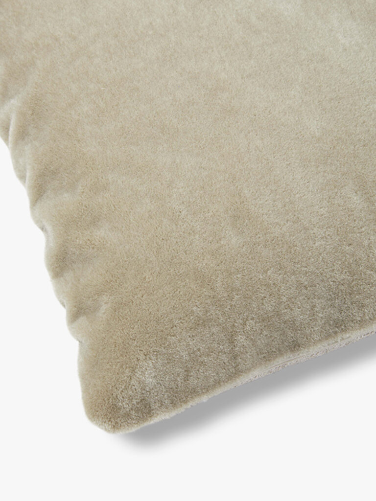 Luxe mohair sierkussenhoes Amy saliegroen 50x30 cm