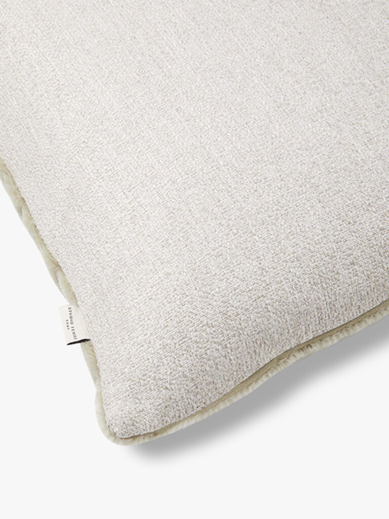 Luxurious mohair cushion Amy sage green 50x30 cm