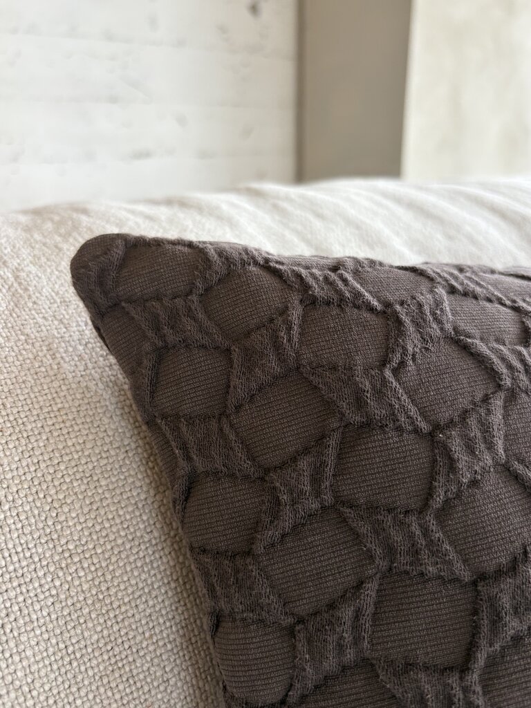 Jacquard 100% organic cotton cushion cover Ella 50x50 cm