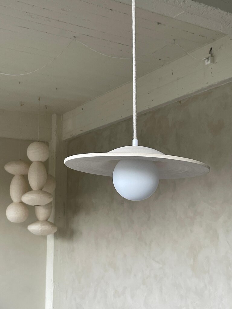 Hand made earthenware pendant lamp July