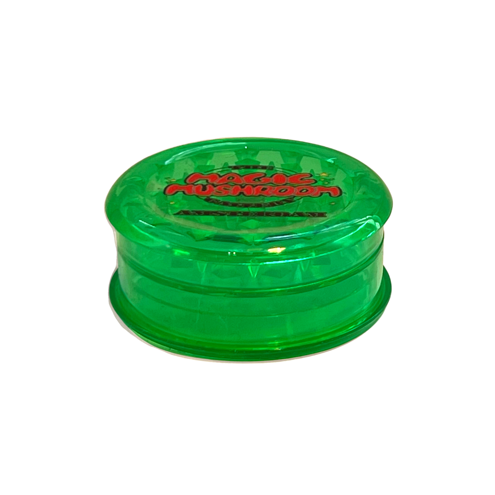 The Magic Mushroom Gallery MMG grinder plastic transparent
