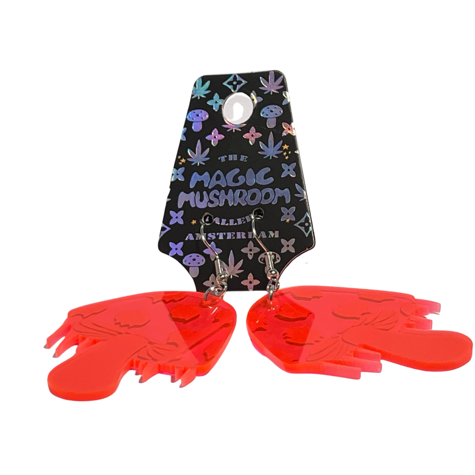 The Magic Mushroom Gallery MMG Mushroom Earrings Transparent