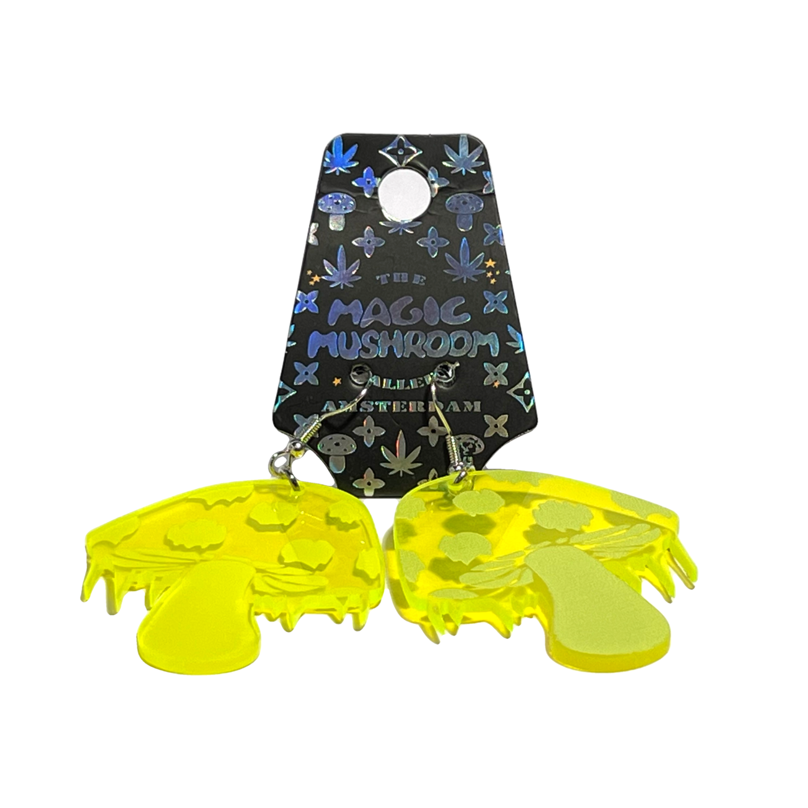 The Magic Mushroom Gallery MMG Mushroom Earrings Transparent