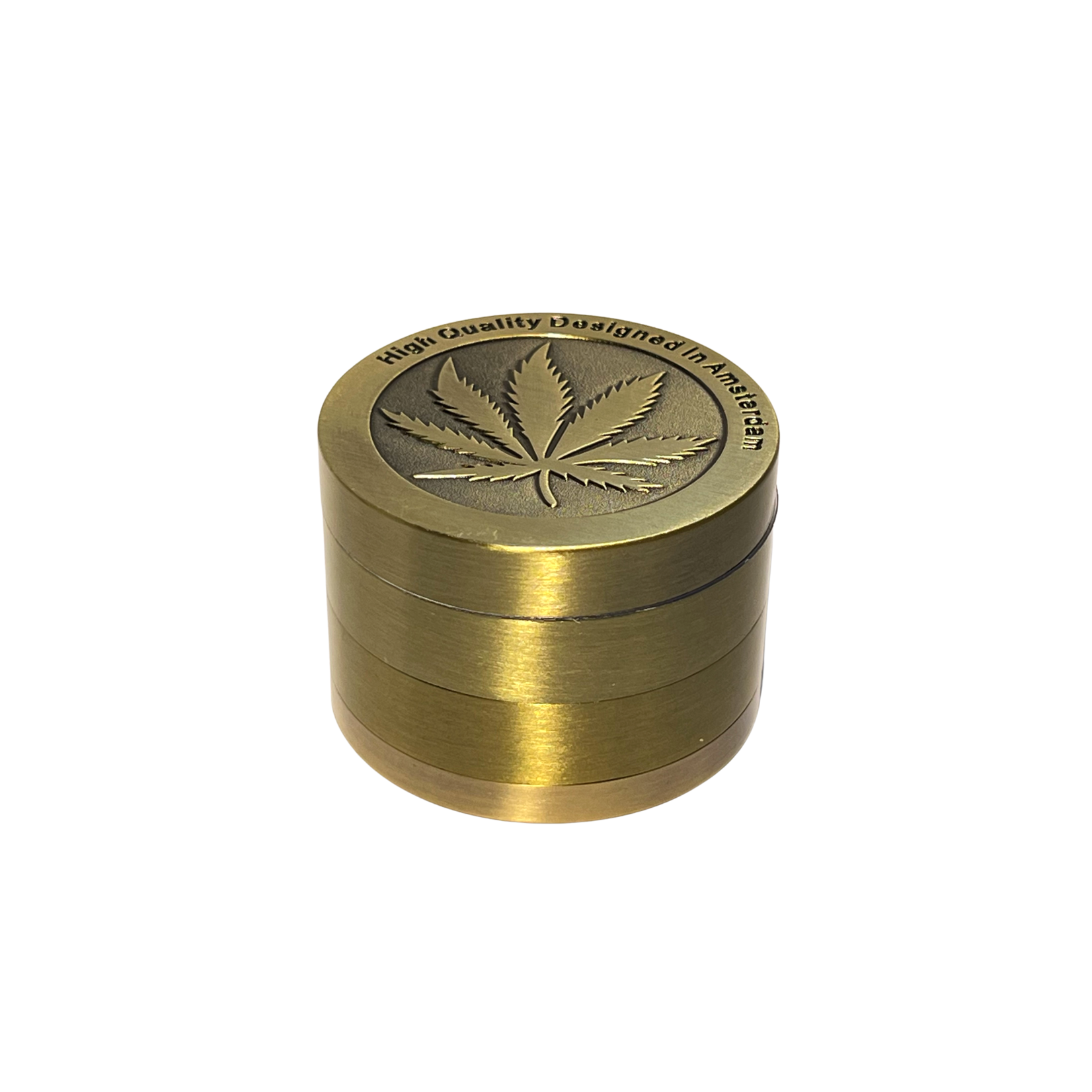 Amsterdamse Grinder met Wietblad Design metaal