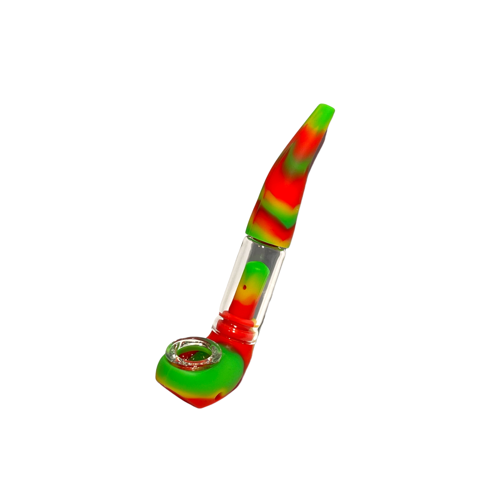 Siliconen Pijp Bong met Glasverlenging