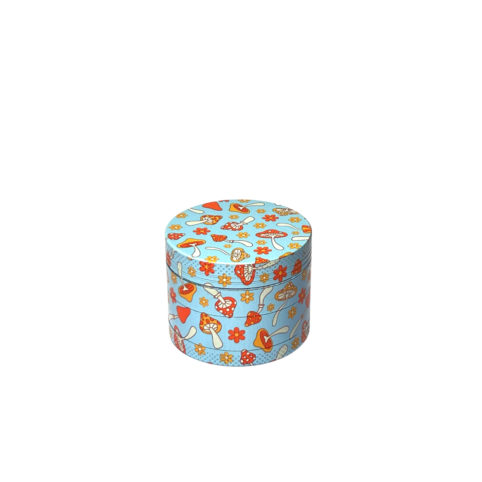 Mushroom Pattern Grinder Blue
