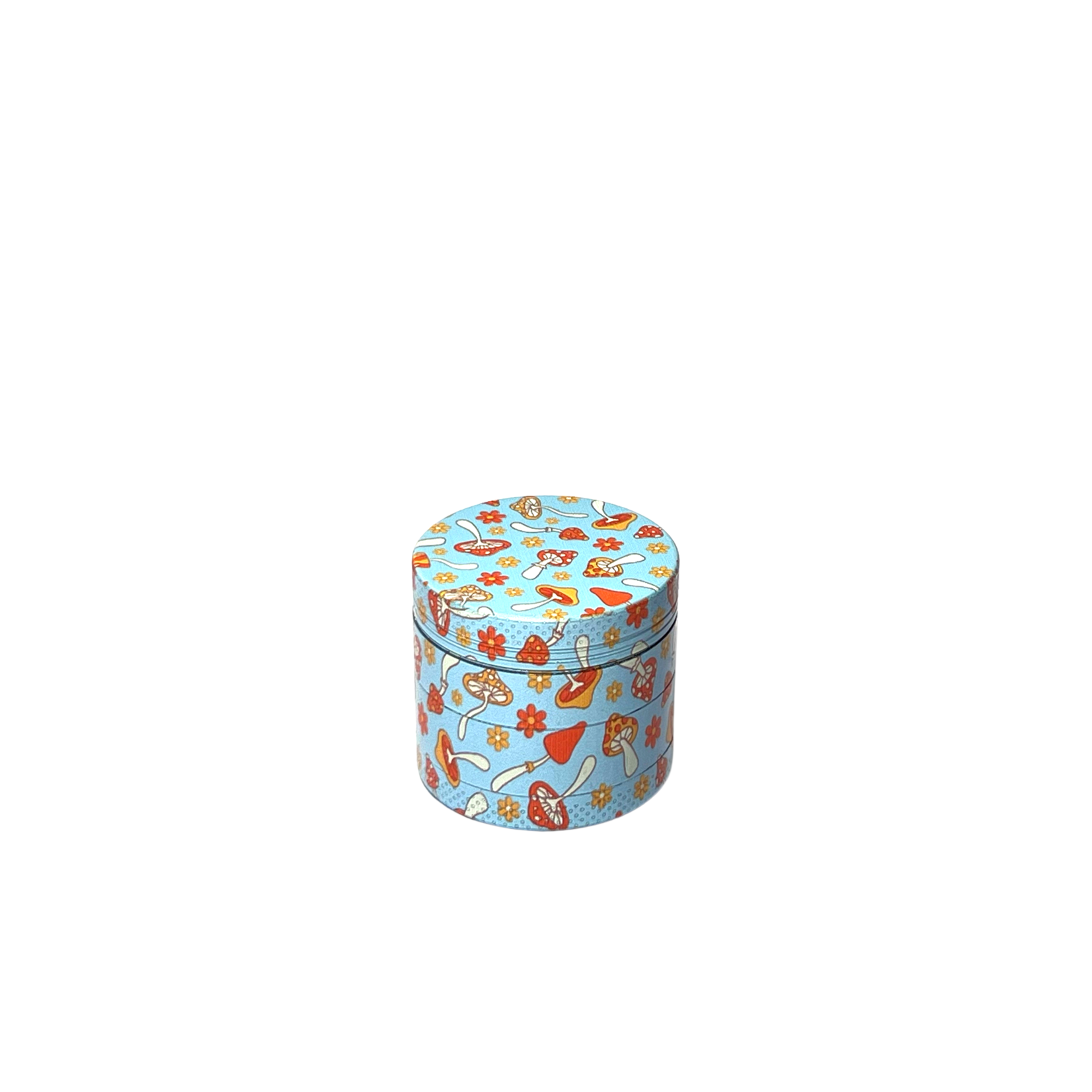 Mushroom Pattern Grinder Blue