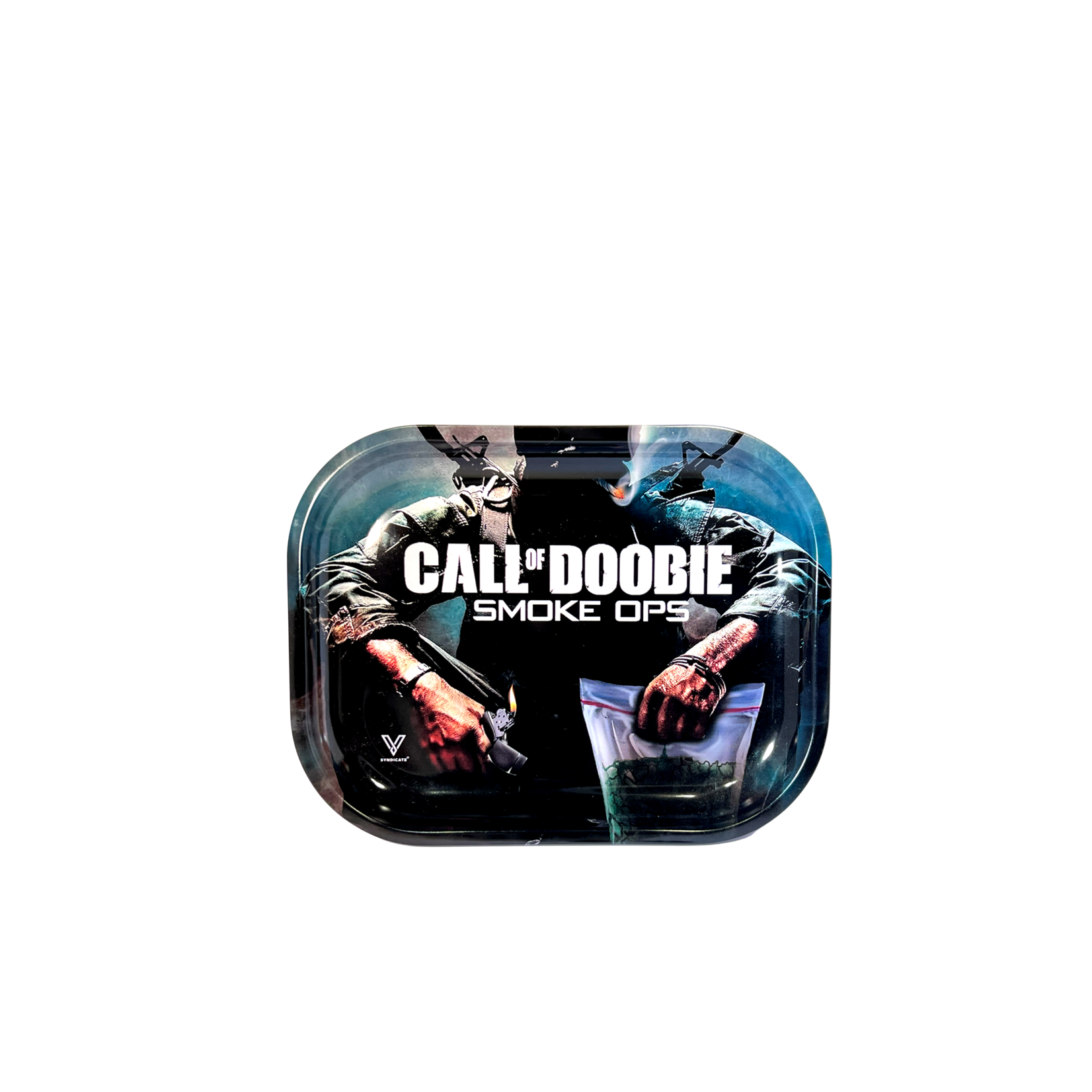 Kleine Metalen Rolling Tray - Doobie