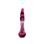 silicon slim pipe with glass neck