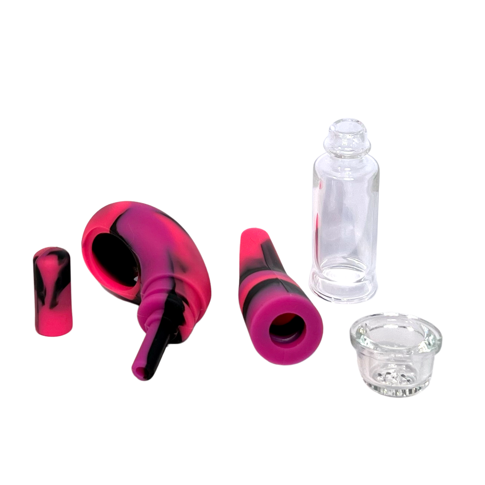 Silicon Slim Pipe with glass neck