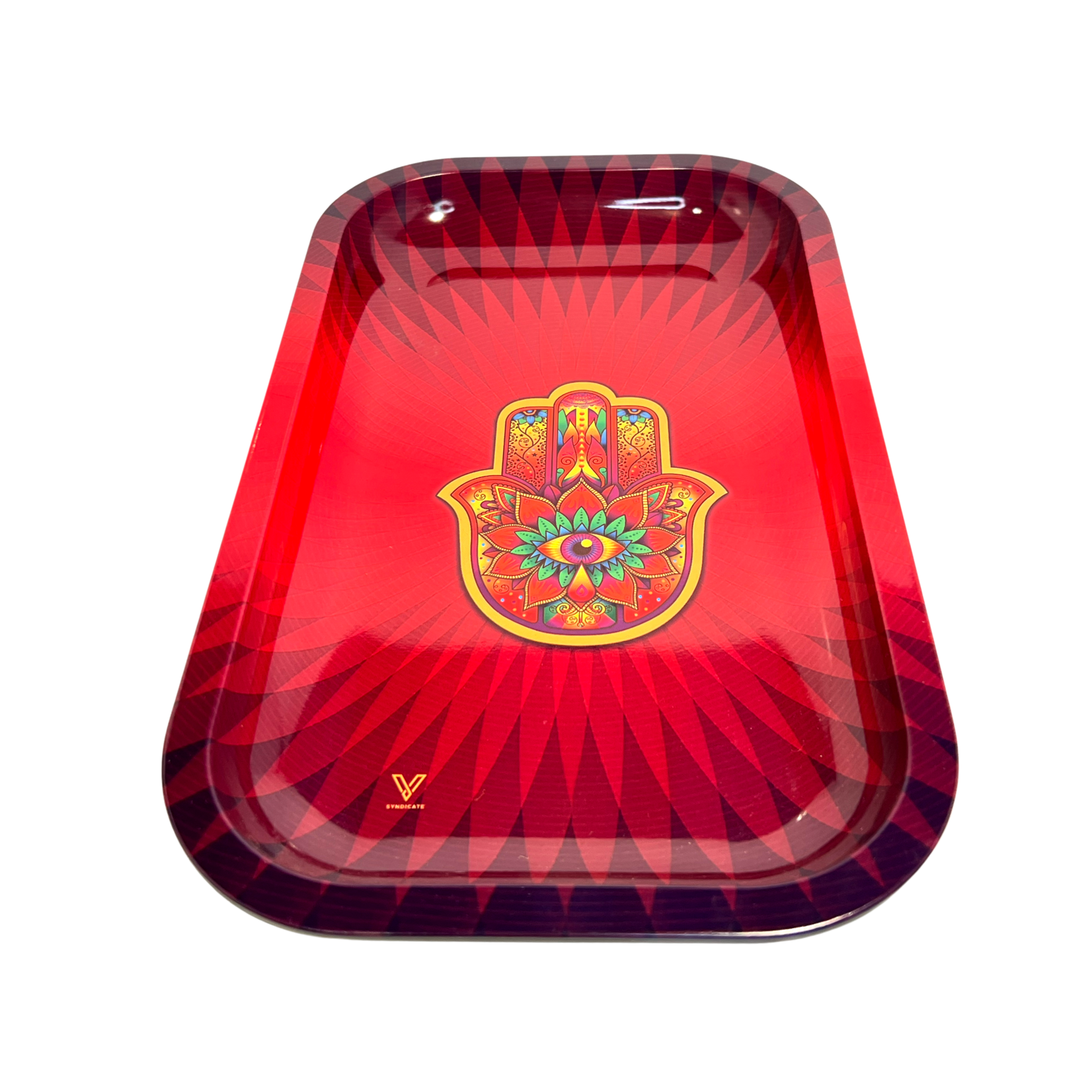 Medium Metalen Rolling Tray - Hamsa