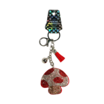 The Magic Mushroom Gallery MMG stijlvolle shiny mushroom sleutelhanger