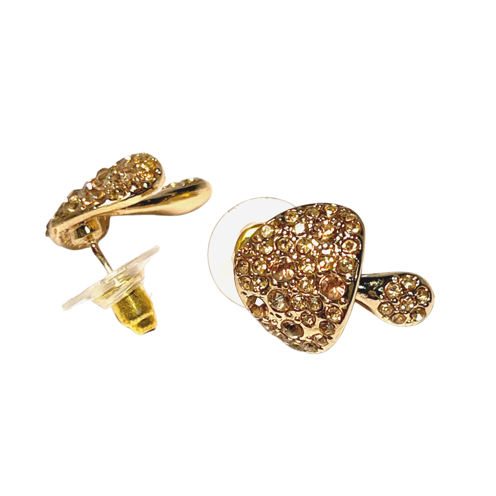 The Magic Mushroom Gallery MMG Shiny Mushroom Earrings Gold