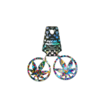 The Magic Mushroom Gallery MMG earrings hemp leaf big