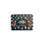 The Magic Mushroom Gallery MMG kleine mushroom oorbellen goud-rood