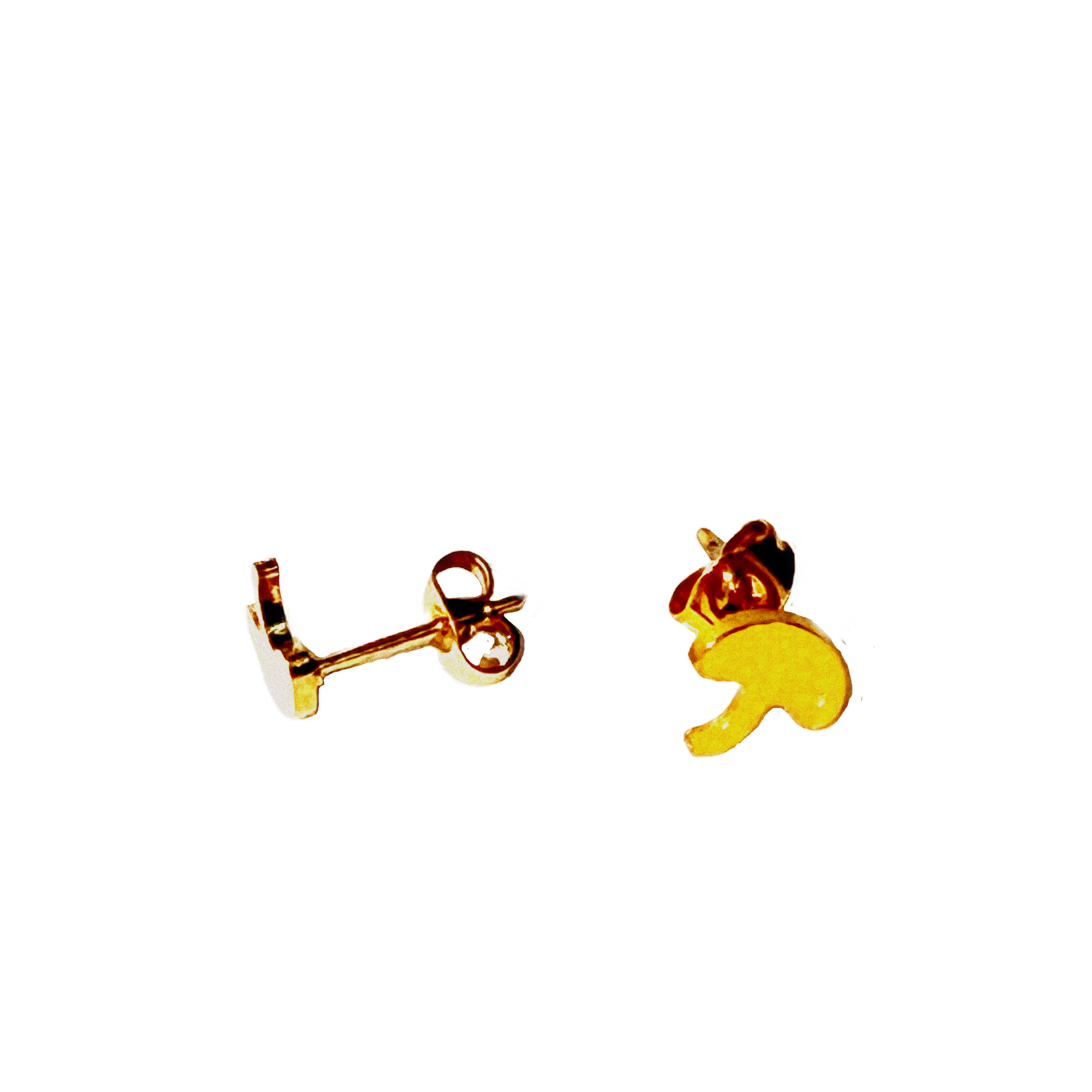 The Magic Mushroom Gallery MMG Polished Gold Shiny Mini Earrings