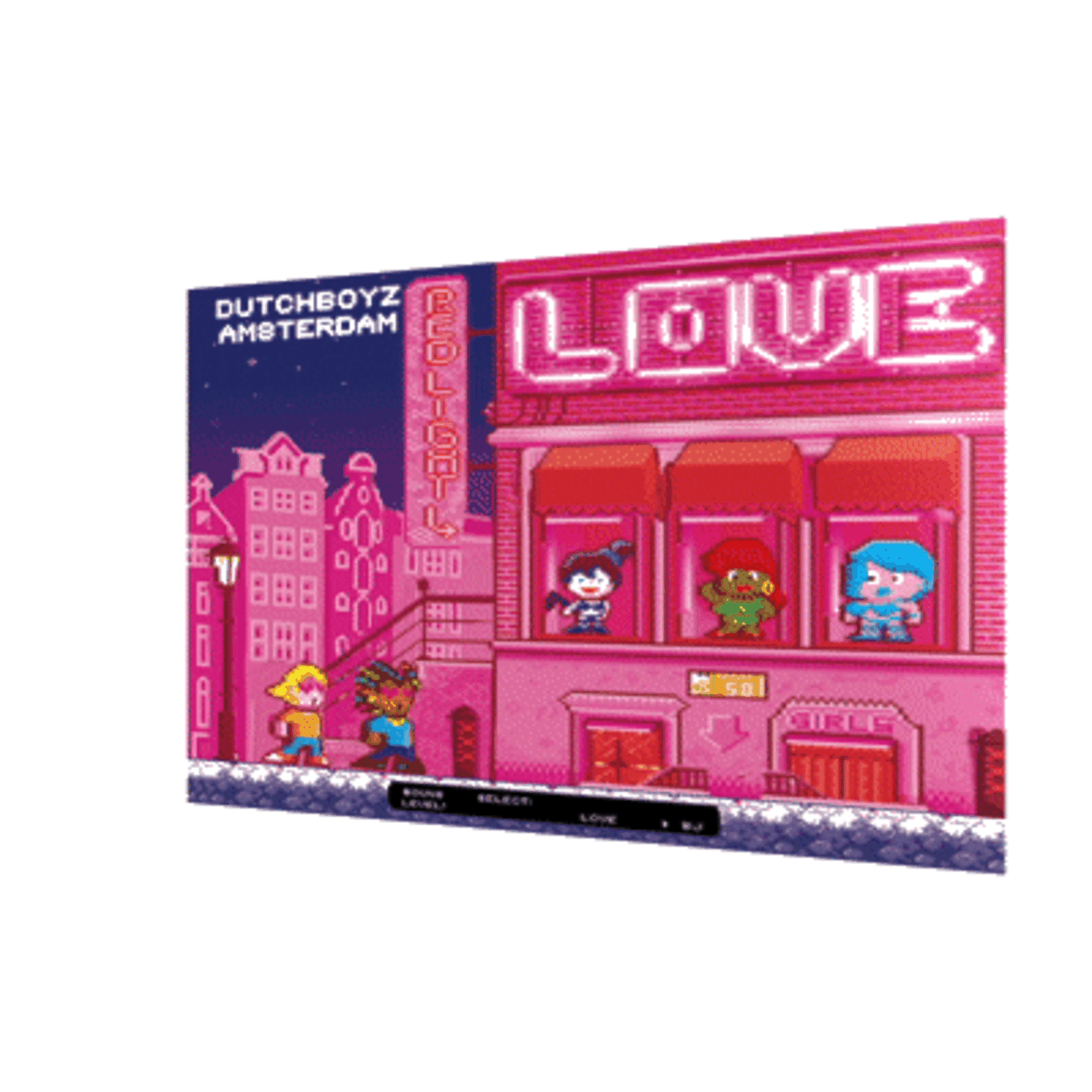 Lenticular 3D Postcard - Dutchboys Red-Light