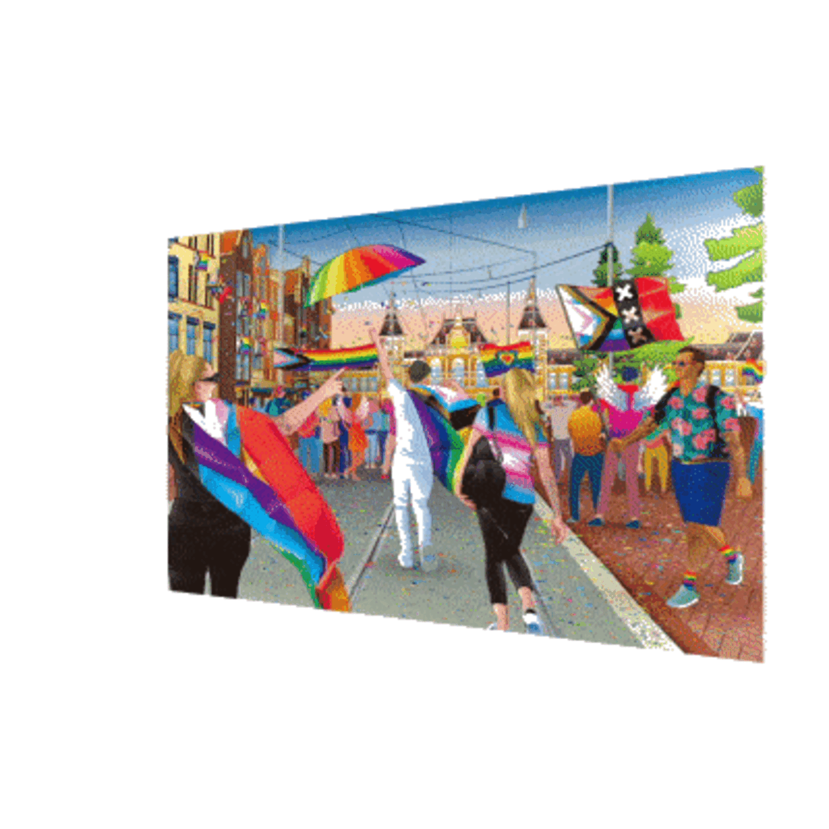 Lenticular 3D Postcard - Pride Walk