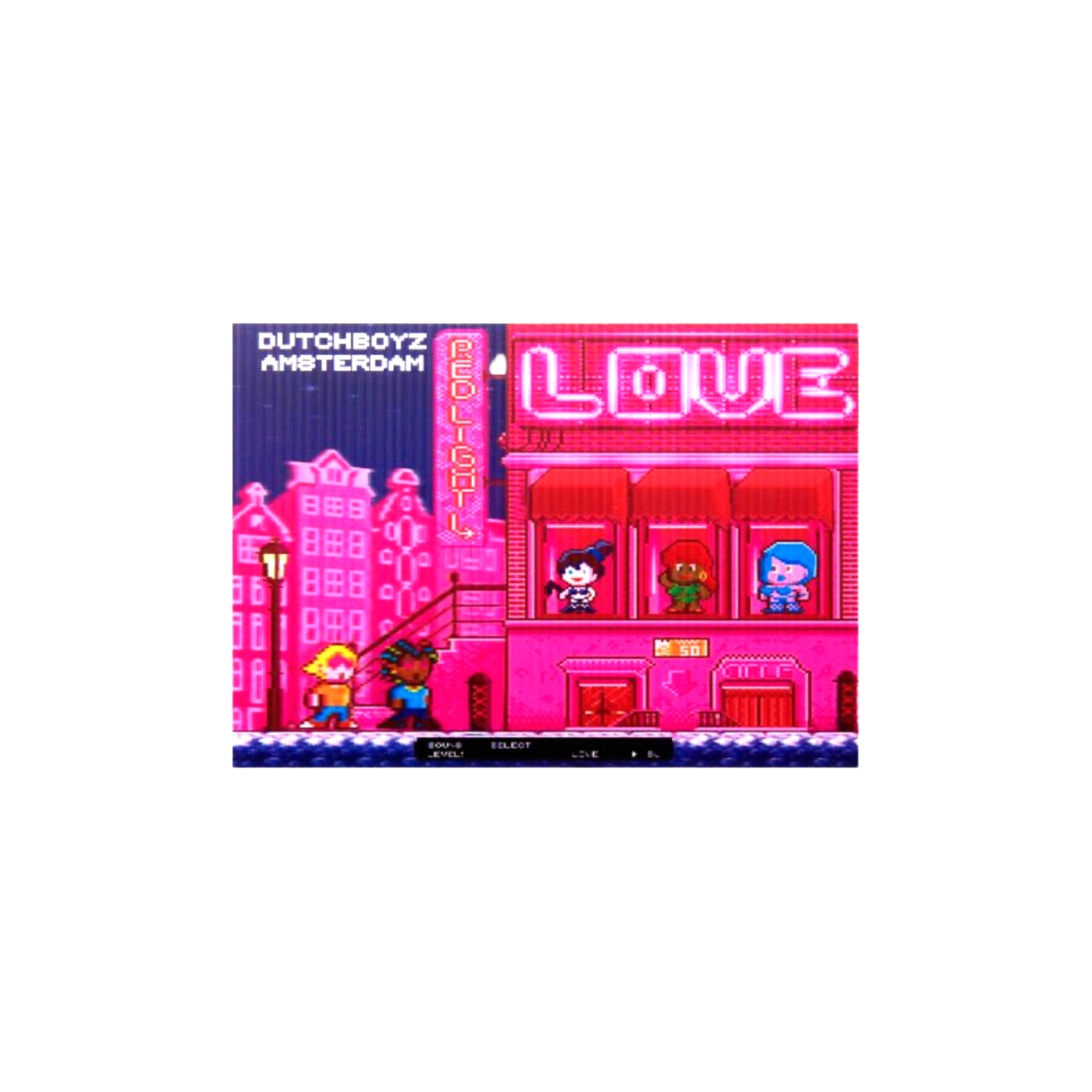 Lenticular 3D Postcard - Dutchboys Red-Light