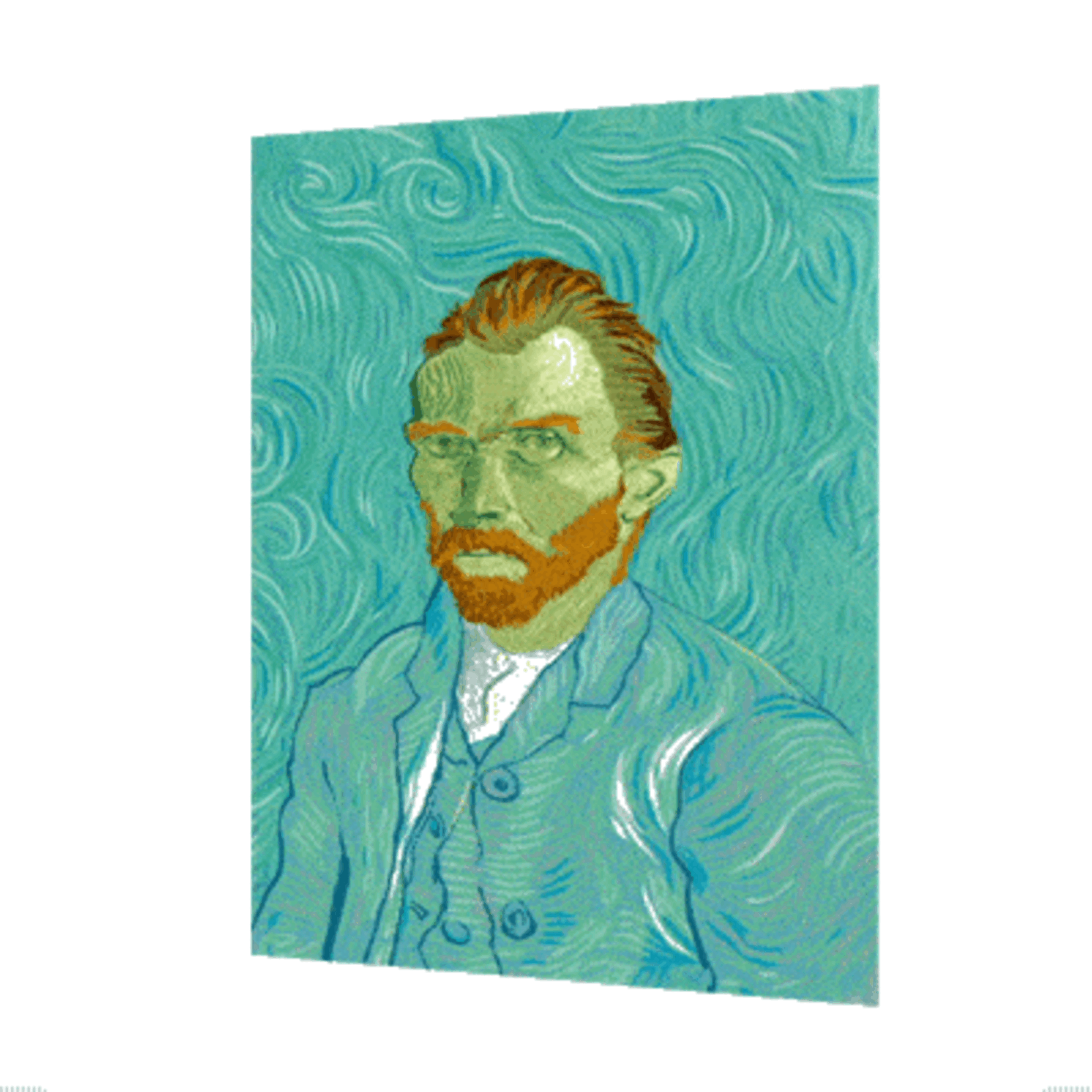 Lenticular 3D Postcard - Self-portrait by Van Gogh Collection D'Orsay
