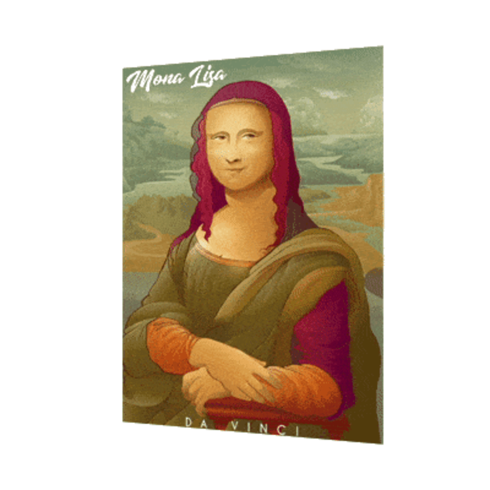 Lenticular 3D A6 Postcard - Mona Lisa