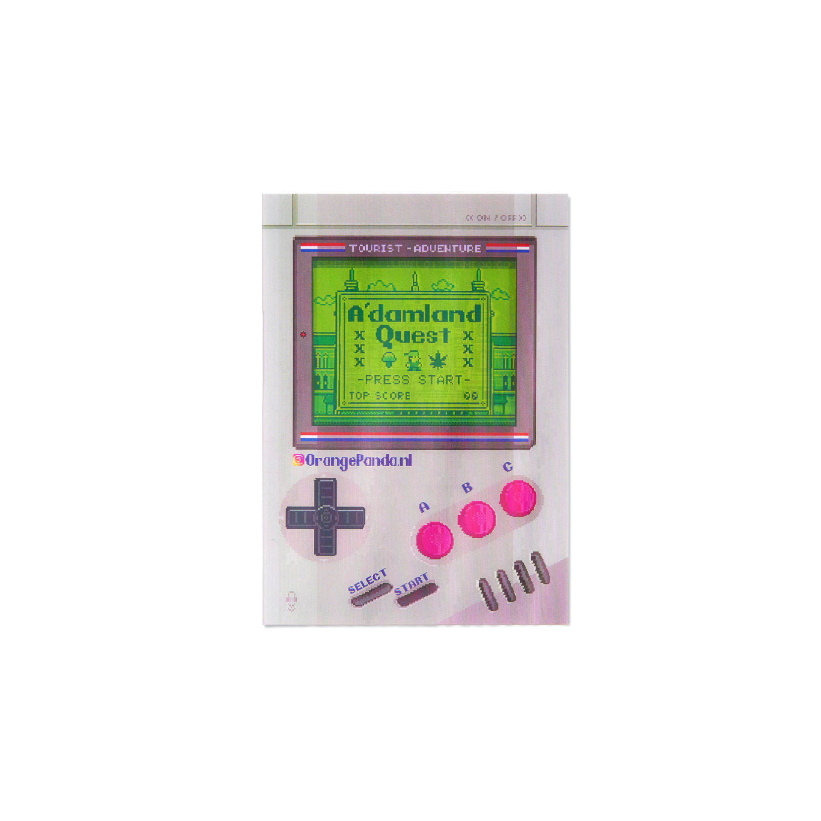 Lenticular 3D Postcard - Gameboy