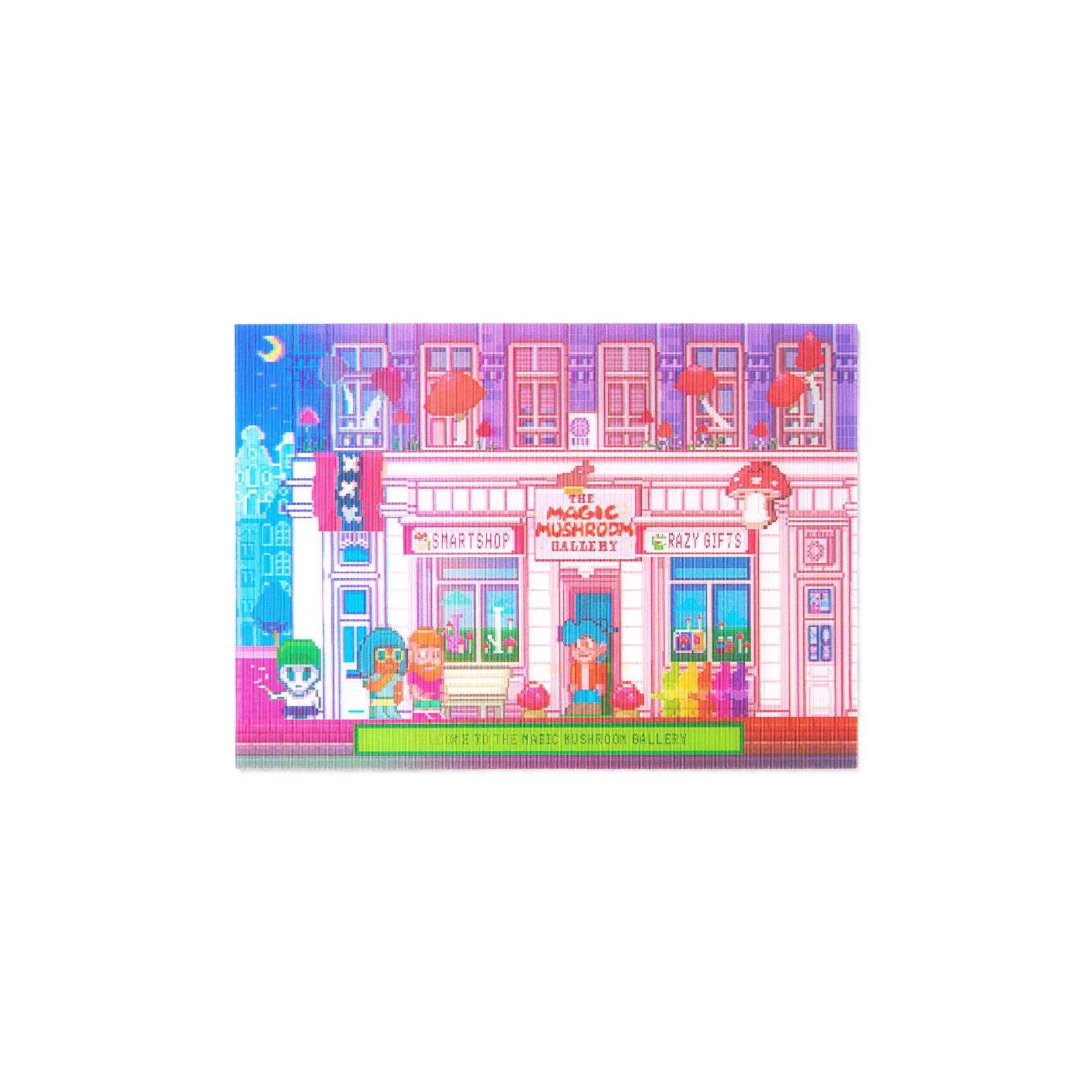 The Magic Mushroom Gallery Lenticular 3D Postcard - The Magic Mushroom Gallery