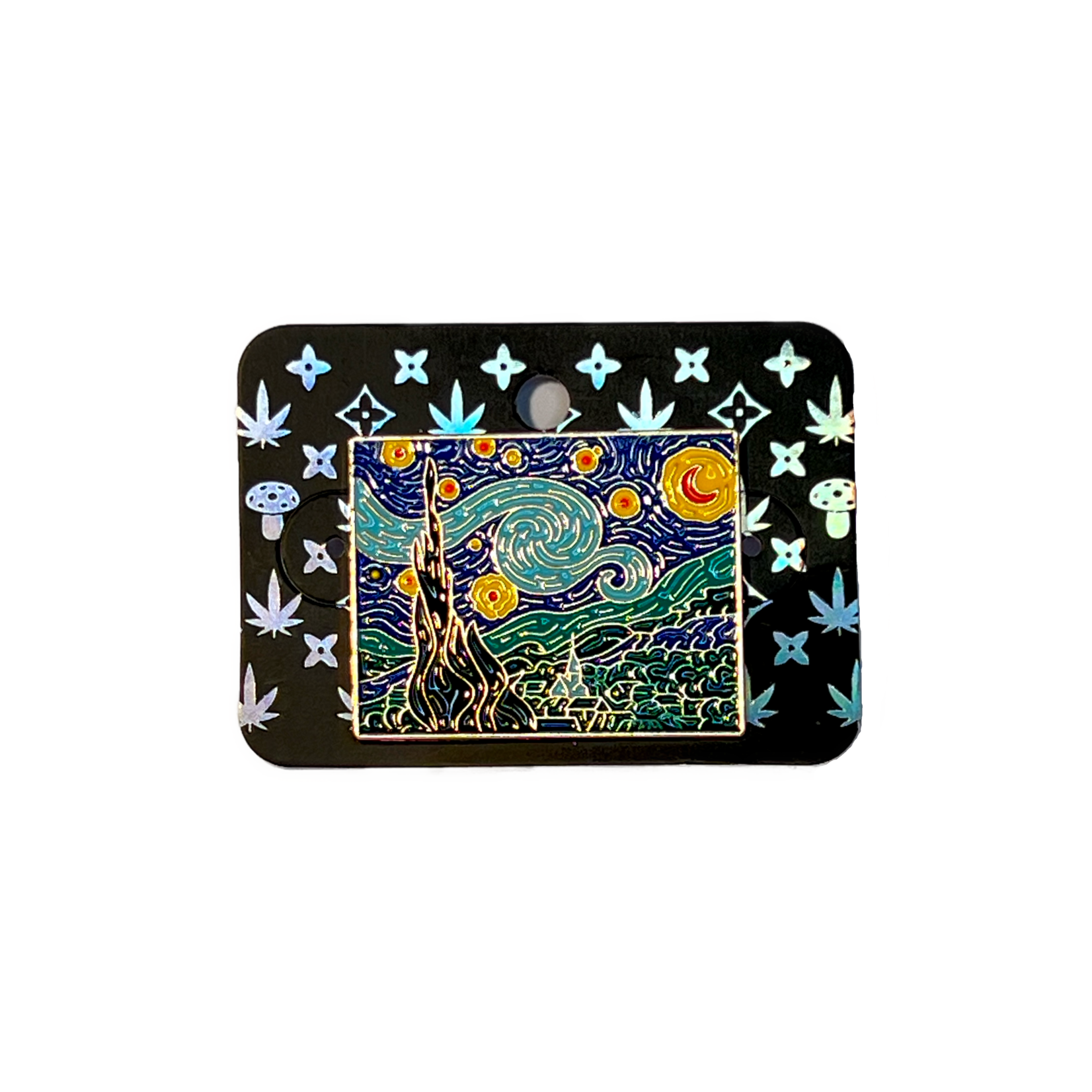 The Magic Mushroom Gallery MMG Pin - Starry Night