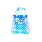 The Magic Mushroom Gallery MMG holographic shiny shopping bag