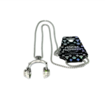 The Magic Mushroom Gallery silver headphones dj necklace