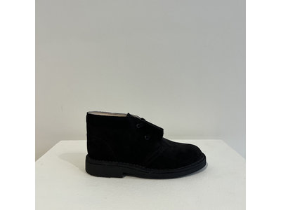 clarks desert boot black suede