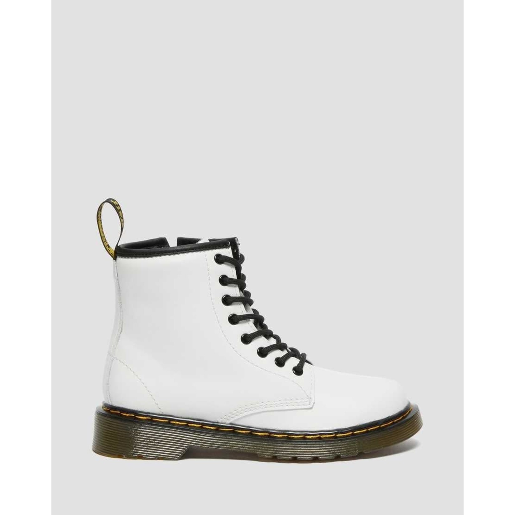 Dr. Martens Lace Boot  White Patent Lamper
