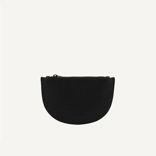 monk & anna Mondo half moon wallet black