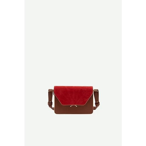 The Sticky Sis Club Shoulder bag | faded burgundy + poppy red