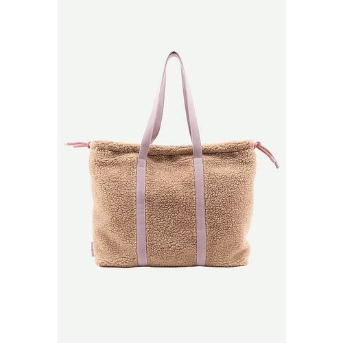 The Sticky Sis Club tote bag | teddy | rose beige + hazy lilac The Sticky Sis Club tote bag | teddy | rose beige + hazy lilac