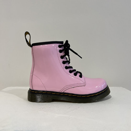 dr. martens Pale pink patent lamper boots