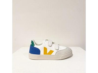 veja small v-12 extra white indigo