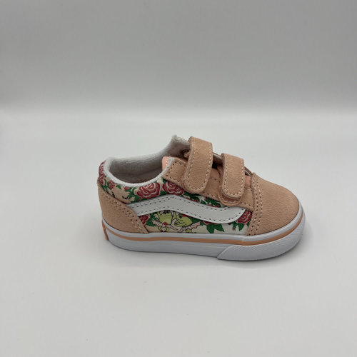 Vans old skool v frog frolic tropical peach peuter