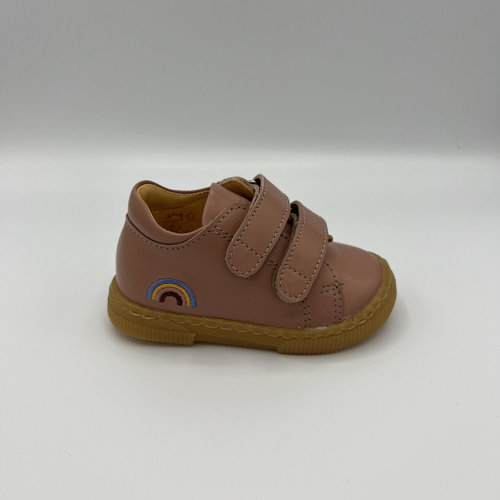 angulus STARTER SHOE WITH VELCRO CLOSURE dark peach