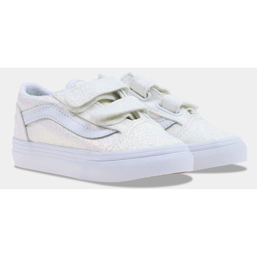 Vans TD Old Skool V GLITTER WHITE peuter