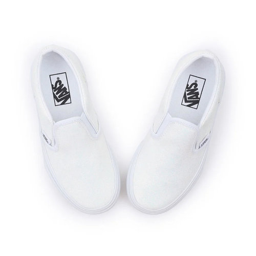 vans UY Classic Slip-On GLITTER White