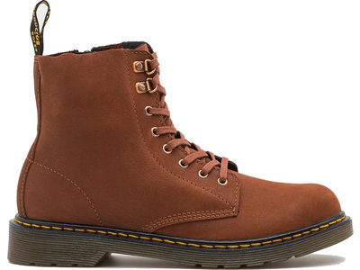 dr. martens Lace boot Dark Tan Polo Brown Chase Wp Hi Suede Wp