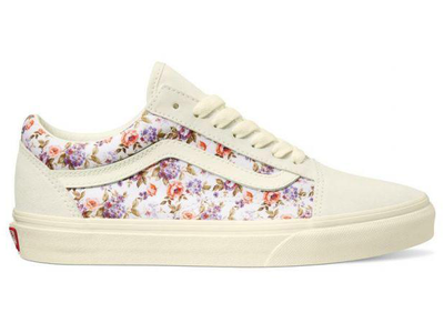 vans old skool floral marshmalloW