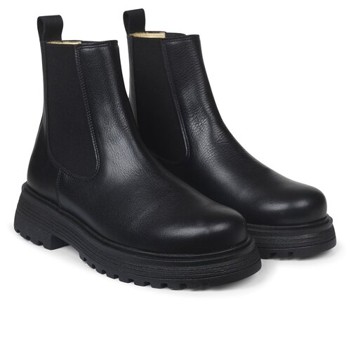 angulus Chelsea boot with track sole black